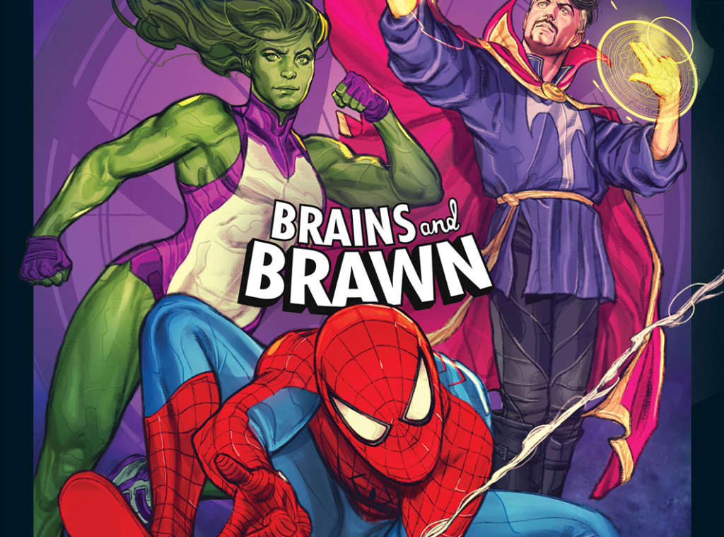 Caja de Unmatched Marvel Brains and Brawn